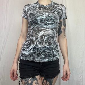 Sheer Rose Top